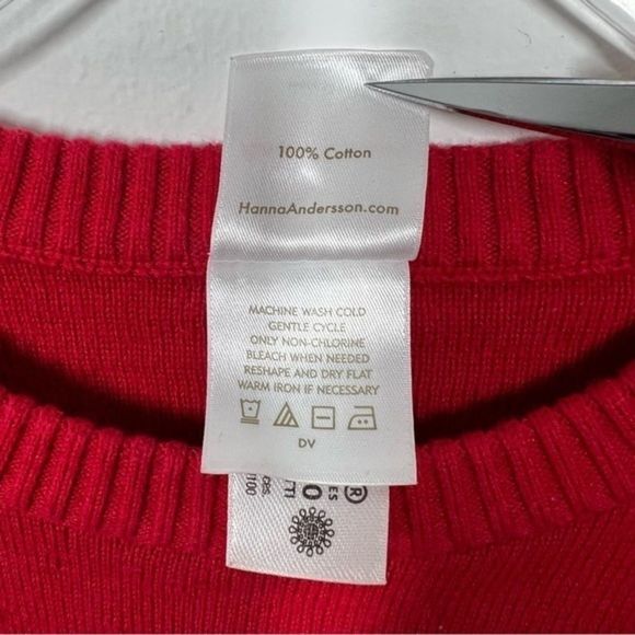 Hanna Anderson Baby Nordic Red and Cream Sweater Size 2T 2022 Collection - Picture 11 of 15